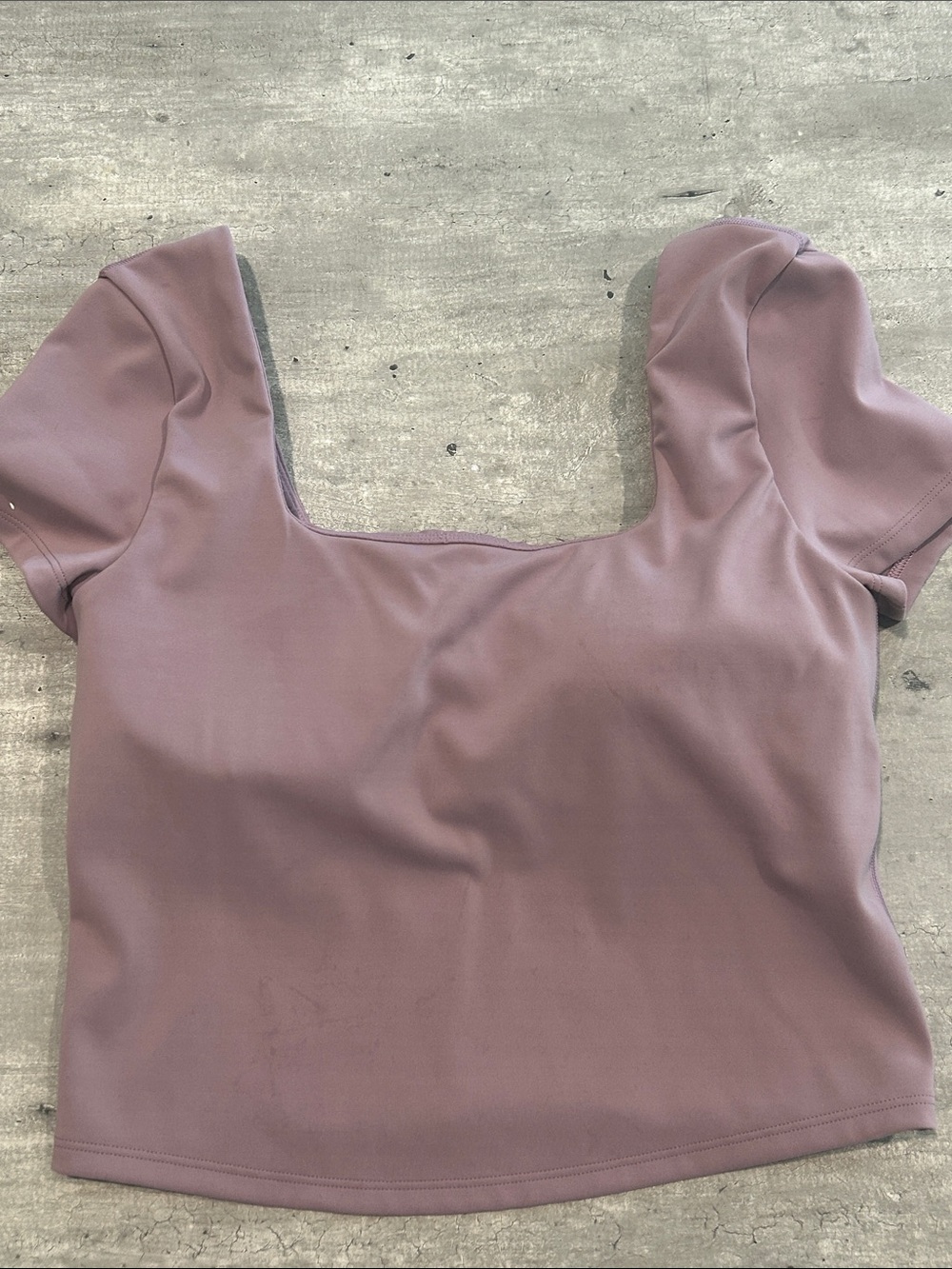lululemon athletica Square Neck Crop Top - Mauve size 6